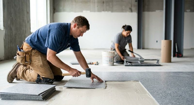 Our team working on Concrete Installation projects in Mankato, MN