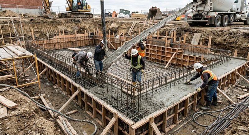 Basement Concrete Installation in Courtland, MN