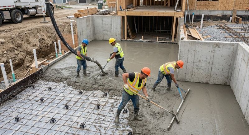 Basement Concrete Installation in Waterville, MN