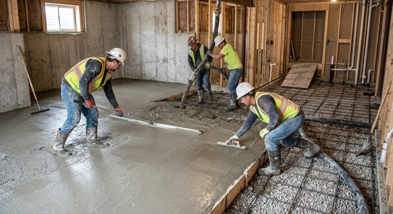 Basement Slab Installation in Mankato, MN