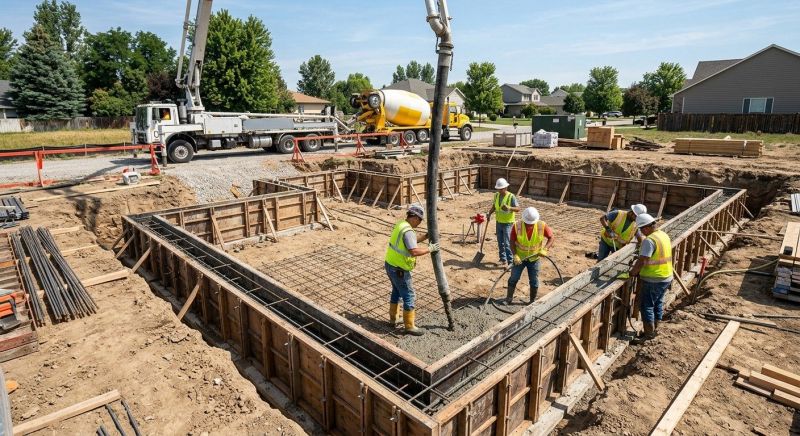 Cement Foundation Installation in Mankato, MN