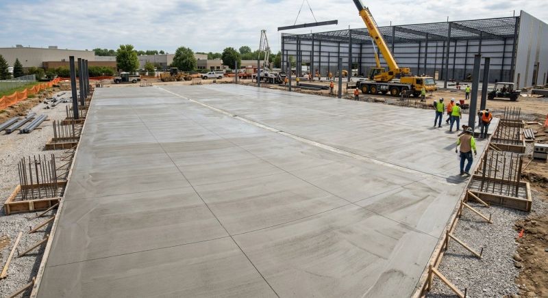 Commercial Slab Construction in Courtland, MN
