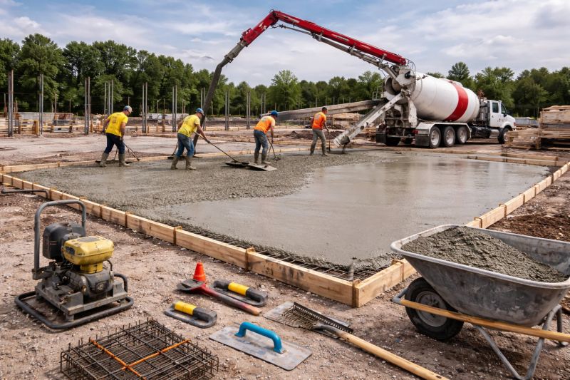 Commercial Slab Construction in Waterville, MN